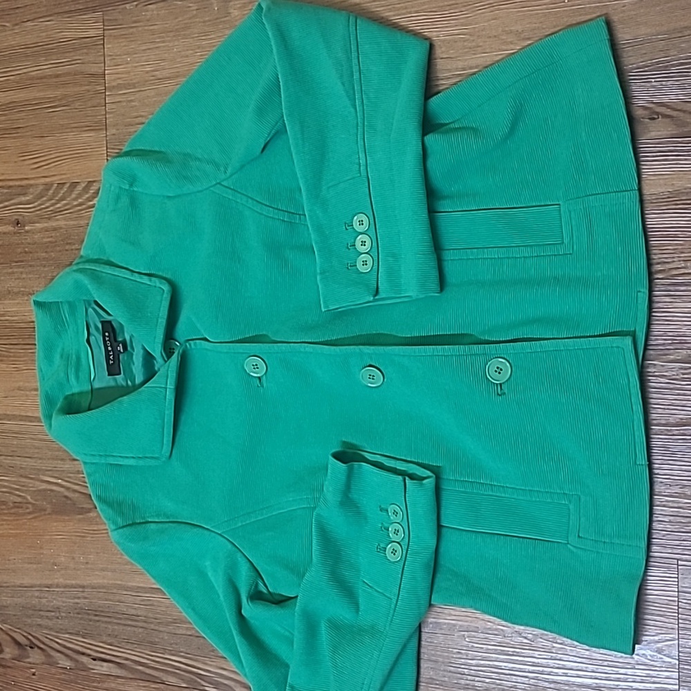 Talbots Women's Green Jacket zise M. used good condition